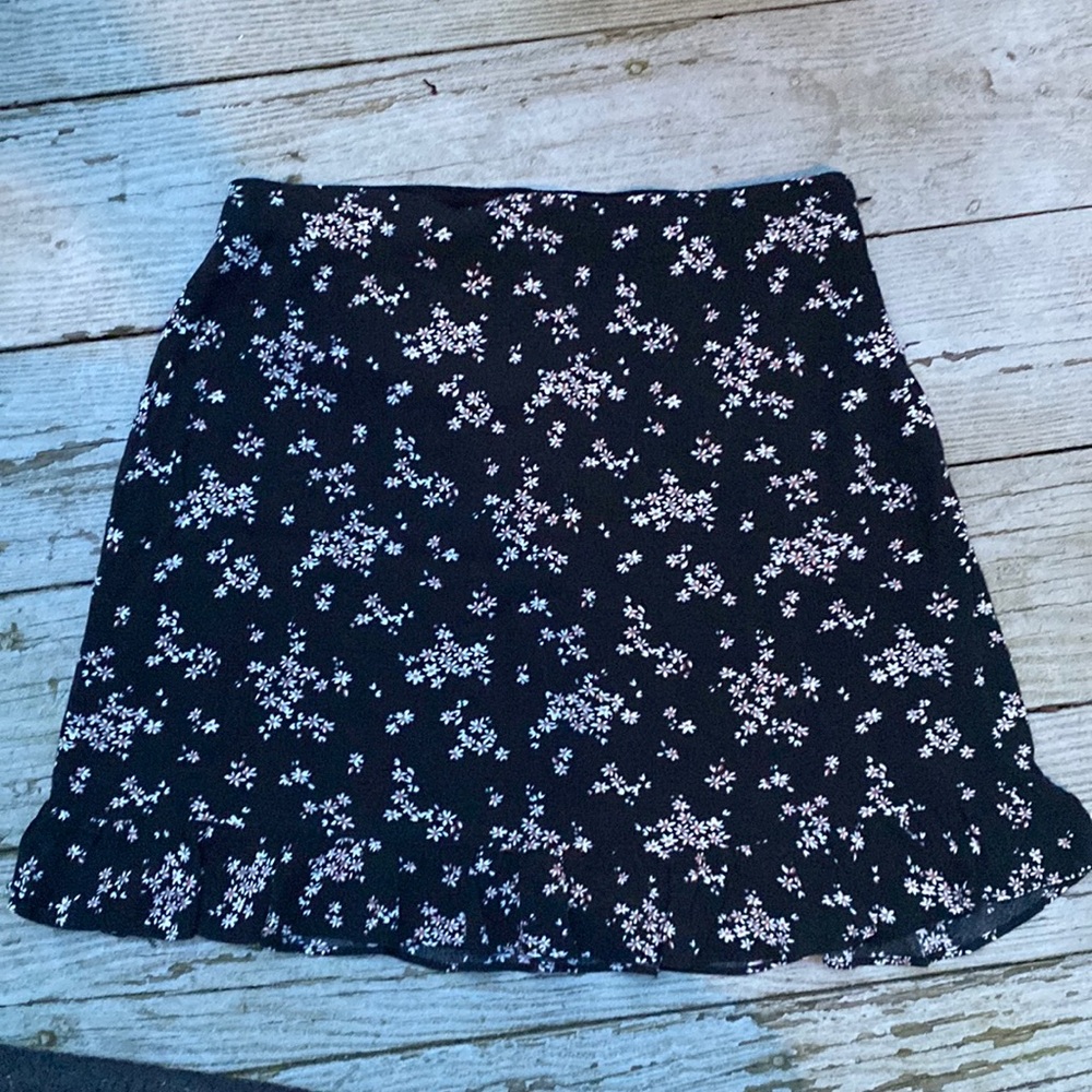 Abercrombie & Fitch Black Floral Skirt